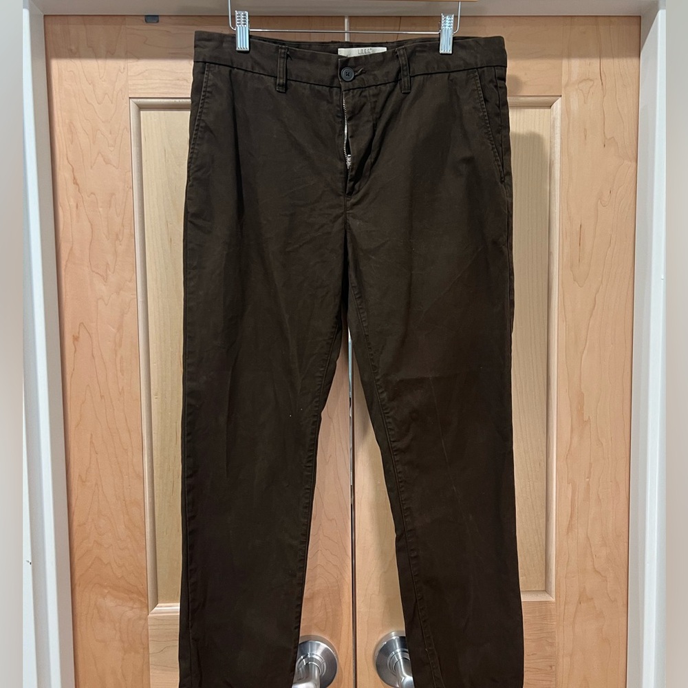 Dark Brown H&M slim 31x31 chino pants L.O.G.G.